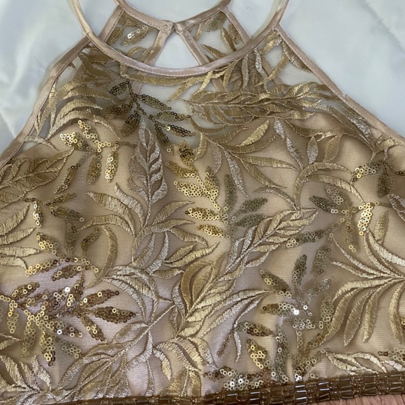 Rare Edition pink and gold formal dresses - Picture 4 of 4